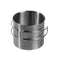 Quart Mil-Tec en acier inoxydable 600 ml avec anses en fil rabattables pour 145 grammes
