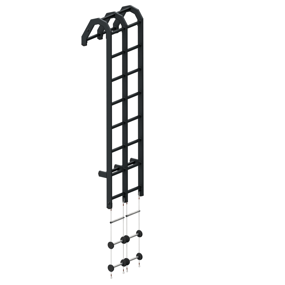 Échelle rigide d'abordage Olympia Triumph RBL Double 68 cm de large en aluminium