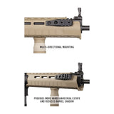 Rail cantilever M-LOK Magpul en polymère 3 fentes pour lampe d'arme ou optique