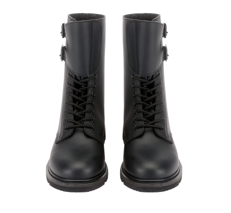 Rangers Brandit French Combat cuir 7 œillets guêtre cousue double boucle première EVA