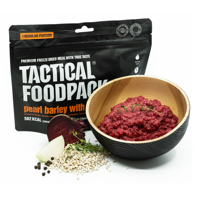 Ration de survie Tactical Foodpack Orge perlé à la betterave