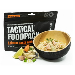 Ration de survie Tactical Foodpack Pâtes au saumon et vin blanc