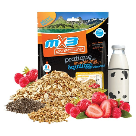 Ration lyophilisée MX3 Aventure Porridge aux fruits rouges graines de chia et sarrasin