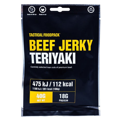 Ration lyophilisée Tactical Foodpack Boeuf Jerky Teriyaki