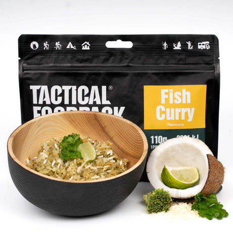 Ration lyophilisée Tactical Foodpack Poisson au Curry