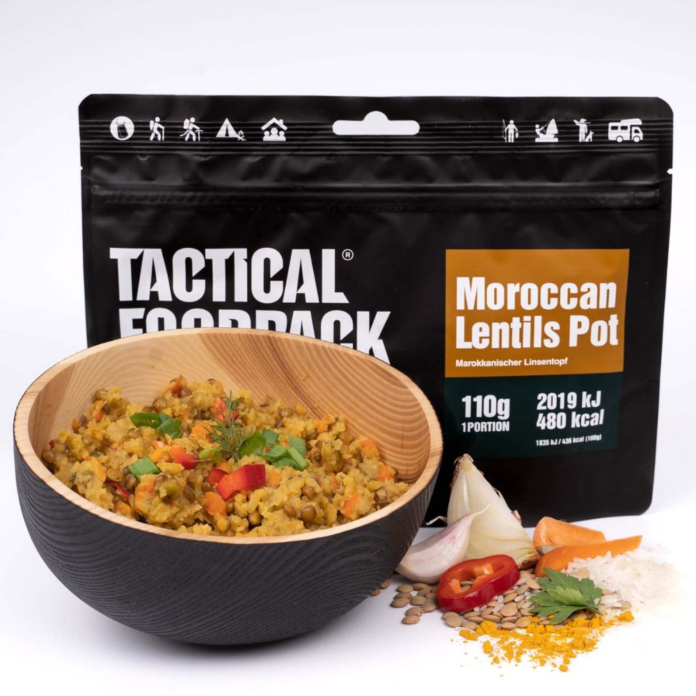 Ration lyophilisée POTÉE DE LENTILLES MAROCAINES Tactical Foodpack - Autre - Welkit.com