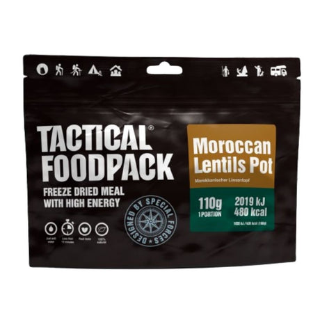 Ration lyophilisée Tactical Foodpack Potée de Lentilles Marocaines