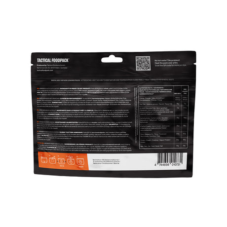 Ration lyophilisée Tactical Foodpack Poulet et pâtes sauce arrabiata