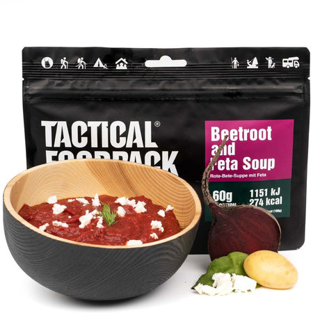 Ration lyophilisée Tactical Foodpack Soupe de Betteraves & de Feta