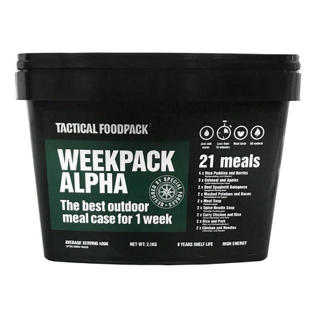 Ration lyophilisée Tactical Foodpack WEEKPACK ALPHA