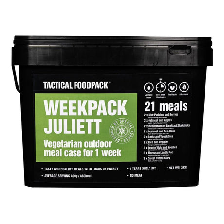 Ration lyophilisée Tactical Foodpack Weekpack Juliett