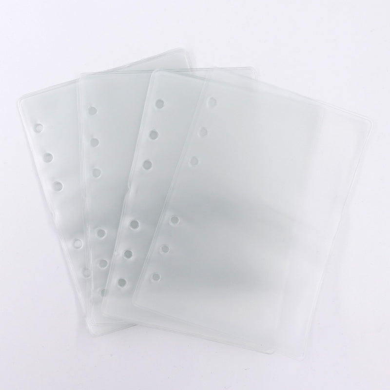 Recharge de 10 pochettes plastifiées six trous Opex pour classeur A6 14,8 x 10,5 cm
