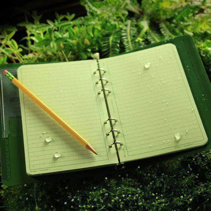Recharge de 100 feuilles Rite In The Rain 12 × 18 cm perforées pour classeur six anneaux