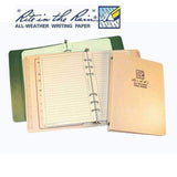 Recharge de 100 feuilles Rite In The Rain 12 × 18 cm perforées pour classeur six anneaux