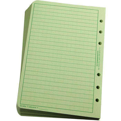 Recharge de 100 feuilles Rite In The Rain 12 × 18 cm perforées pour classeur six anneaux