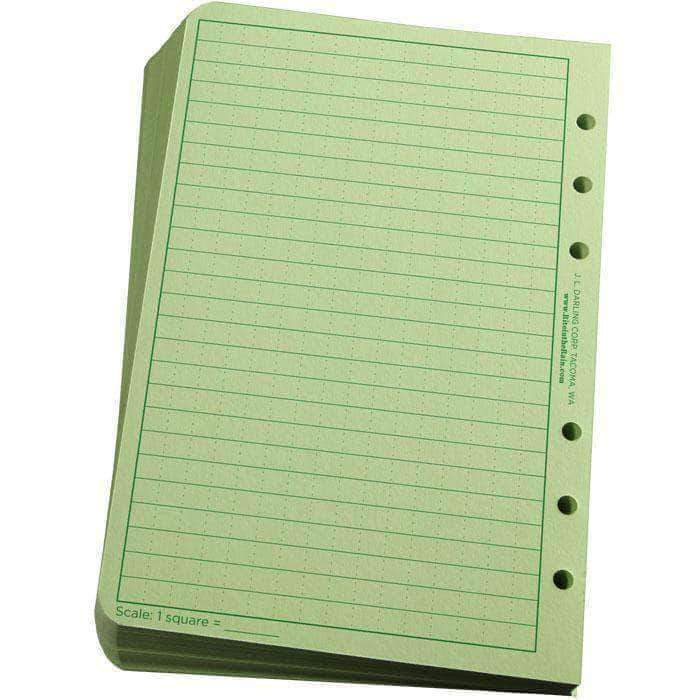 Recharge de 100 feuilles Rite In The Rain 12 × 18 cm perforées pour classeur six anneaux