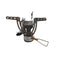 Réchaud Mil-Tec Spider acier inoxydable cartouche gaz 1 800 W 135 g avec boîtier polyéthylène