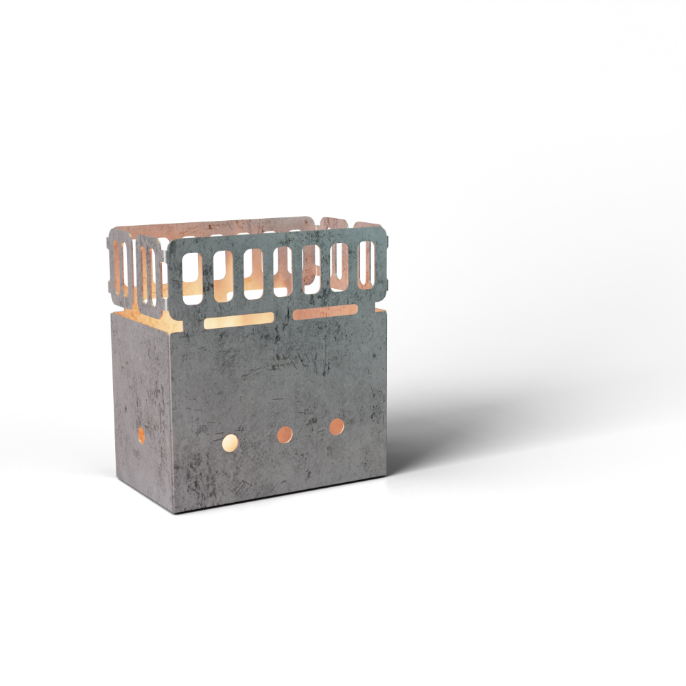 Réchaud pliant BCB FireDragon Mini Cooker MK2 en métal avec pare-vent réglable