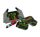 Réchaud pliant BCB FireDragon à pare-vent avec 6 tablettes de combustible et pierre à feu