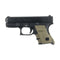 Revêtement de poignée Talon Grip en caoutchouc pour Glock 29 et 30 Gen 4 pose sans outil