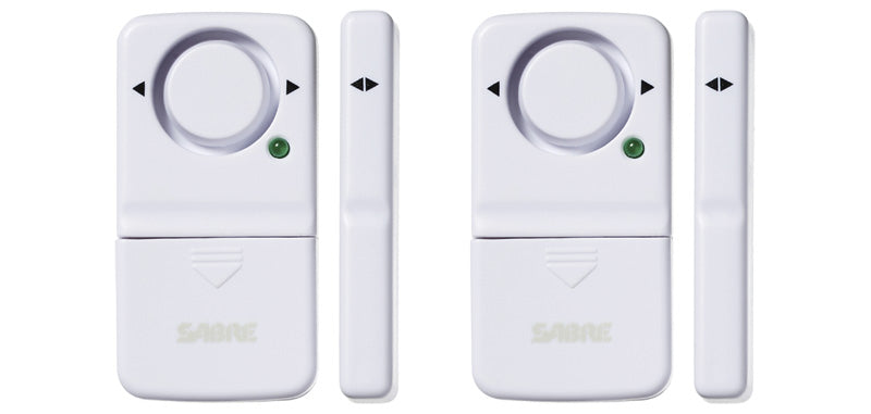 Alarme magnétique de porte et fenêtre Sabre Red 120 dB lot de 2 avec carillon