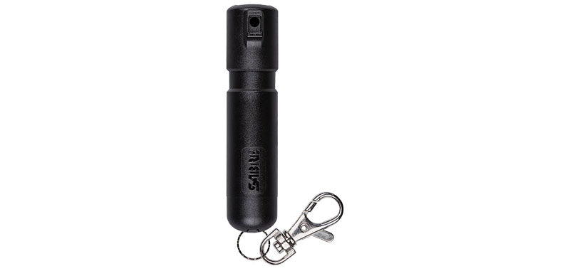 Aérosol lacrymogène ultra-compact Sabre Red Mighty Discreet jet filaire