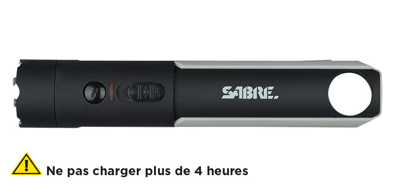 Appareil à impulsion électrique Sabre Red 1,75 µC avec lampe 200 lumens USB-C