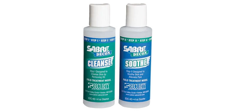 Kit de décontamination Sabre Red DECON Cleanse & Soothe 2 flacons de 118 ml