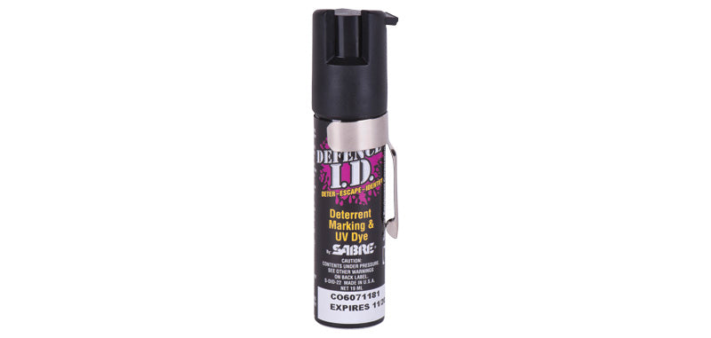 Spray marqueur Sabre Red Defence I.D. 19 ml colorant violet et traceur UV