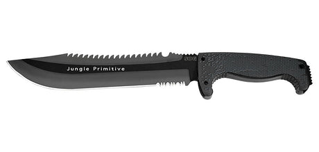 Machette SOG Jungle Primitive acier 8Cr13MoV lame 241 mm fil mixte