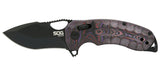 Couteau pliant SOG Kiku XR Fatcarbon acier XHP lame 77 mm lame drop point