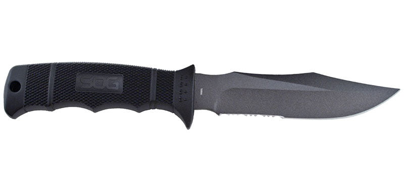 Couteau à lame fixe SOG Seal Pup acier AUS8 lame 121 mm lame clip point