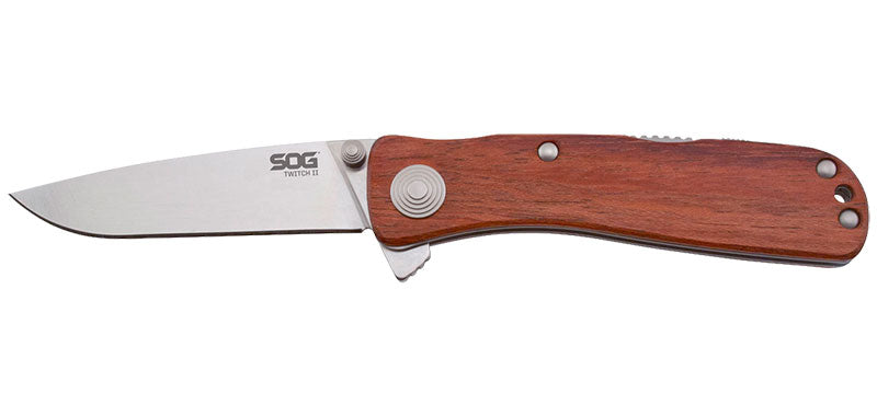 Couteau pliant SOG Twitch II drop point TWI17 acier AUS8 lame 67 mm