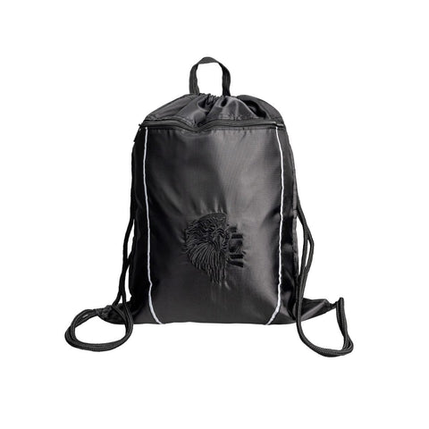 Sac Gear Bag ASP en nylon à fermeture par cordon avec poche avant à glissière