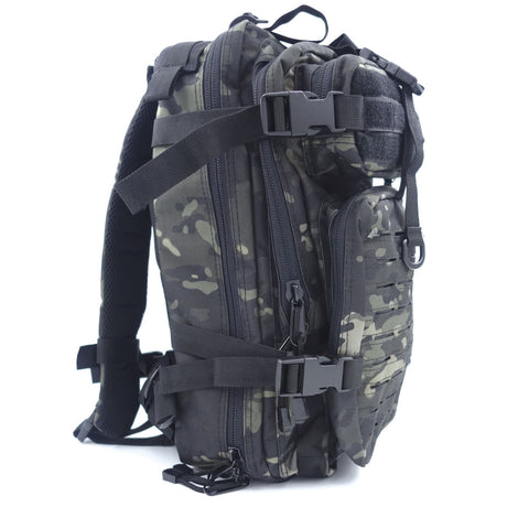 Sac à dos 27 L Assault Pack polyester 600D MOLLE à découpe laser