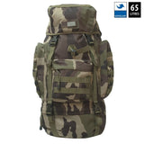 Sac à dos 65 litres en polyester Rip-Stop enduit PVC avec attaches MOLLE