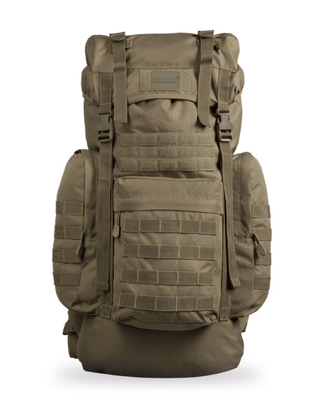 Sac à dos 72h Mil-Tec BW Gen. II 65 L en polyester 600D avec housse de pluie intégrée