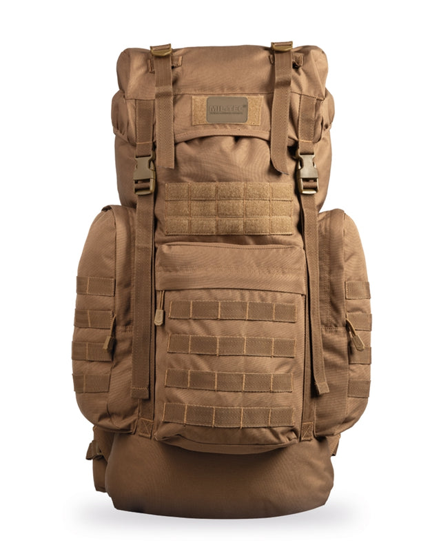 Sac à dos 72h Mil-Tec BW Gen. II 65 L en polyester 600D avec housse de pluie intégrée