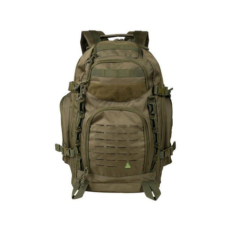 Sac à dos Ares Trek 60L en polyester 600D enduit PVC, dos ventilé et porte-piolets