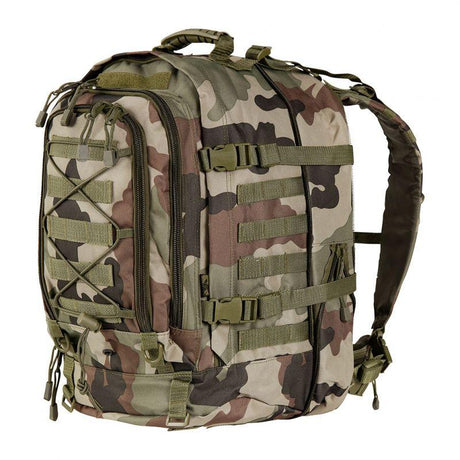 Sac à dos Ares modulable 45/60L à soufflet, dos rigide et système MOLLE, environ 2 kg
