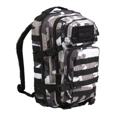 Sac à dos d'assaut Mil-Tec US 20 litres polyester enduit PVC avec système MOLLE classique cousu