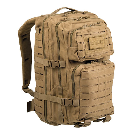Sac à dos d'assaut Mil-Tec US Large 36 litres polyester PVC avec système Laser Cut frontal et compartiment hydratation