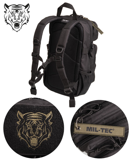 Sac à dos d'assaut type US Mil-Tec pour enfant 14 litres en polyester 600D enduit