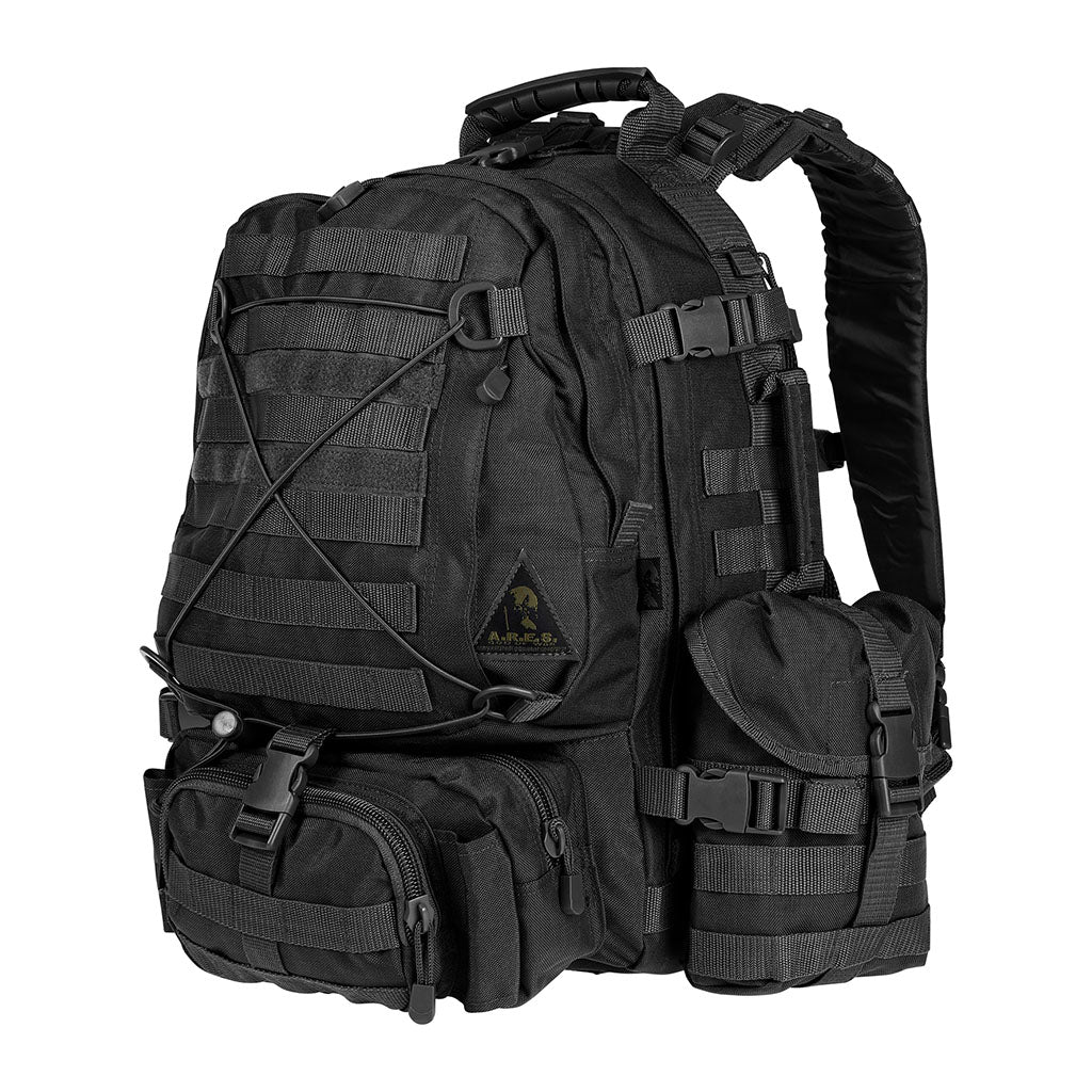 Sac à dos de combat Ares Cougar 45 L ceinture ventrale amovible et bandes MOLLE