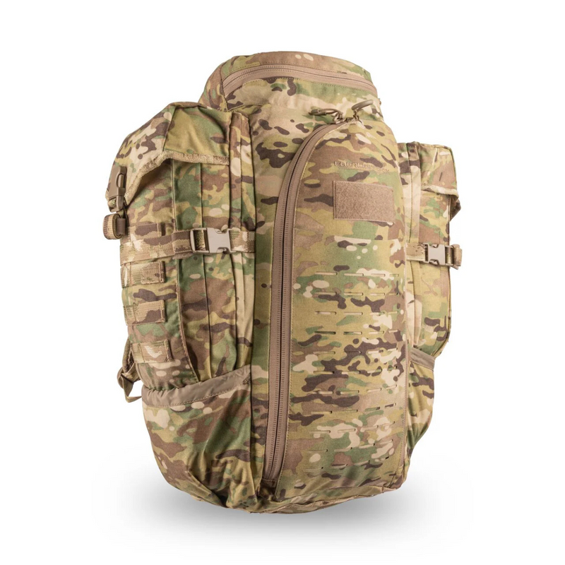 Sac à dos tactique Eberlestock Halftrack 43 L compatible radio PRC-117 avec housse de pluie