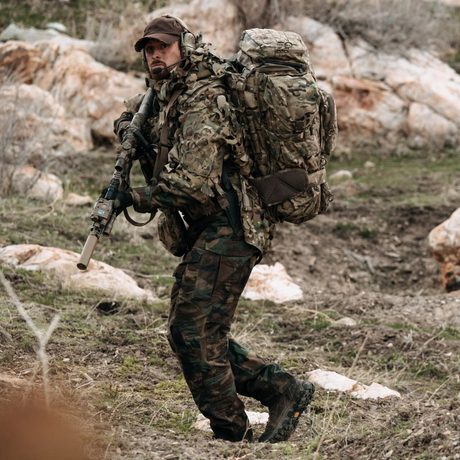 Sac à dos tactique Eberlestock Operator G4 98 L avec fourreau intégré, cadre Intex-II et coiffe amovible