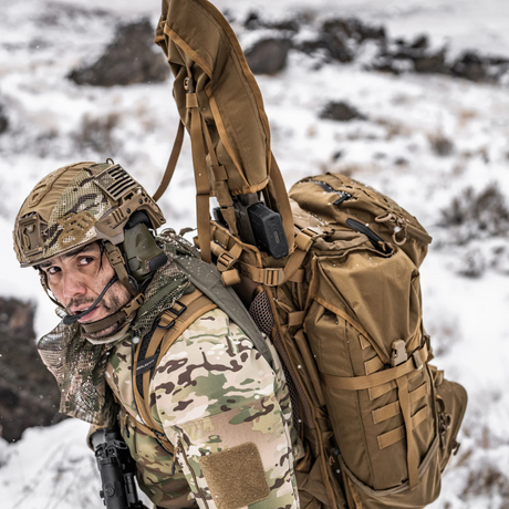 Sac à dos tactique Eberlestock Operator G4 98 L avec fourreau intégré, cadre Intex-II et coiffe amovible