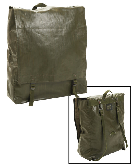 Sac à dos tchécoslovaque M85 avec son jeu de bretelles, surplus d'occasion, lot de 5