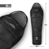 Sac de couchage d'été Pentagon Cocoon forme momie garnissage 80 g/m² 220 × 80 × 50 cm