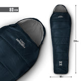 Sac de couchage d'été Pentagon Cocoon forme momie garnissage 80 g/m² 220 × 80 × 50 cm